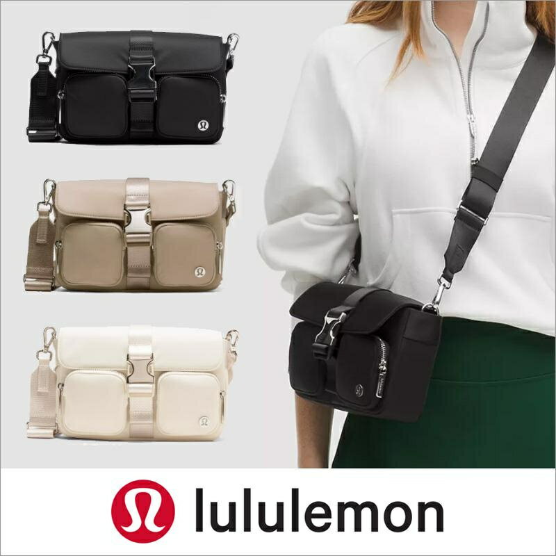 ルルレモン lululemon Wunderlust Multi-Pocket Crossbody Bag 3L ショルダーバッグ 斜めがけ メッセンジャーバッグ 軽量 多ポケット ナイロン ヨガ ジム カジュアル レディース
