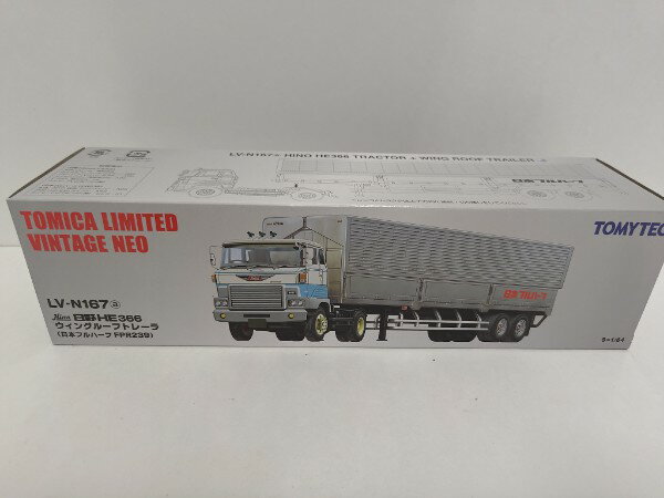 【中古】【開封品】1/64 LV-N167a 日野HE366 ウィングルーフ トレーラ＜コレクターズアイテム＞（代引..