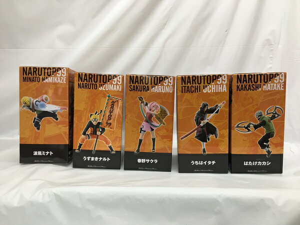 【中古】【未開封】【セット】フィギュア　「NARUTO-ナルト-」 NARUTOP99　波風ミナト/うずまきナルト/春野サクラ/うちはイタチ/はたけカカシ　5点＜フィギュア＞（代引き不可）6558