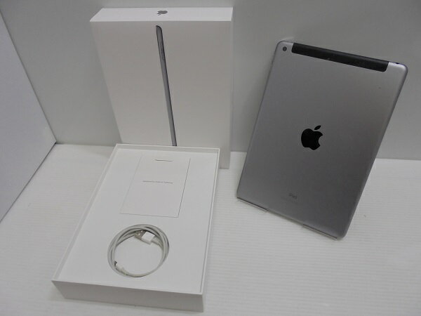 【中古】au iPad6 Wi-Fi+Cellular 32GB シルバー BCランク＜中古携帯＞（代引き不可）6546