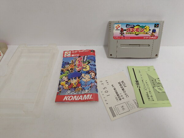 【中古】【開封品】SFC　スーパーファミコンソフト　がんばれゴエモン3 獅子重禄兵衛のからくり卍固め＜レトロゲーム＞（代引き不可）6597