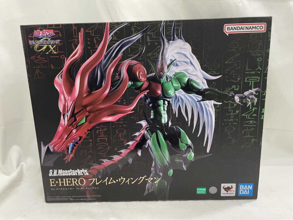 【中古】【開封品】S.H.MonsterArts E・HERO フレイム・ウィングマン 「遊☆戯☆王デュエルモンスターズGX」＜フィギュア＞（代引き不可）6546