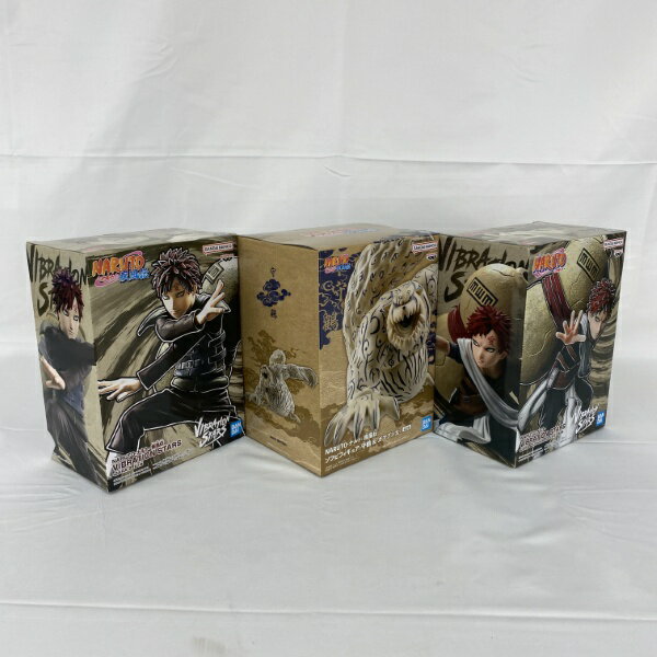 【中古】【未開封】【セット】NARUTO-ナルト- 疾風伝 VIBRATION STARS 我愛羅2/我愛羅、ソフビフィギュア 守鶴 3点＜フィギュア＞（代引き不可）6541
