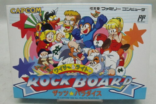 【中古】【箱説あり】ファミコンソフト「ワイリー&ライトのロックボード ザッツ☆パラダイス」<レトロゲーム>(代引き不可)6355 【中古】【箱説あり】ファミコンソフト「ワイリー&ライトのロックボード ザッツ☆パラダイス」<レトロゲーム>(代引き不可)6355