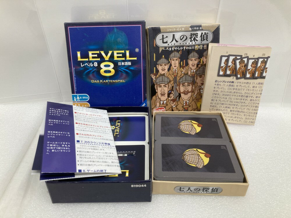 【中古】【開封品】【セット】ボードゲーム　七人の探偵 完全日本語版 /レベル8 日本語版＜おもちゃ＞（代引き不可）6520