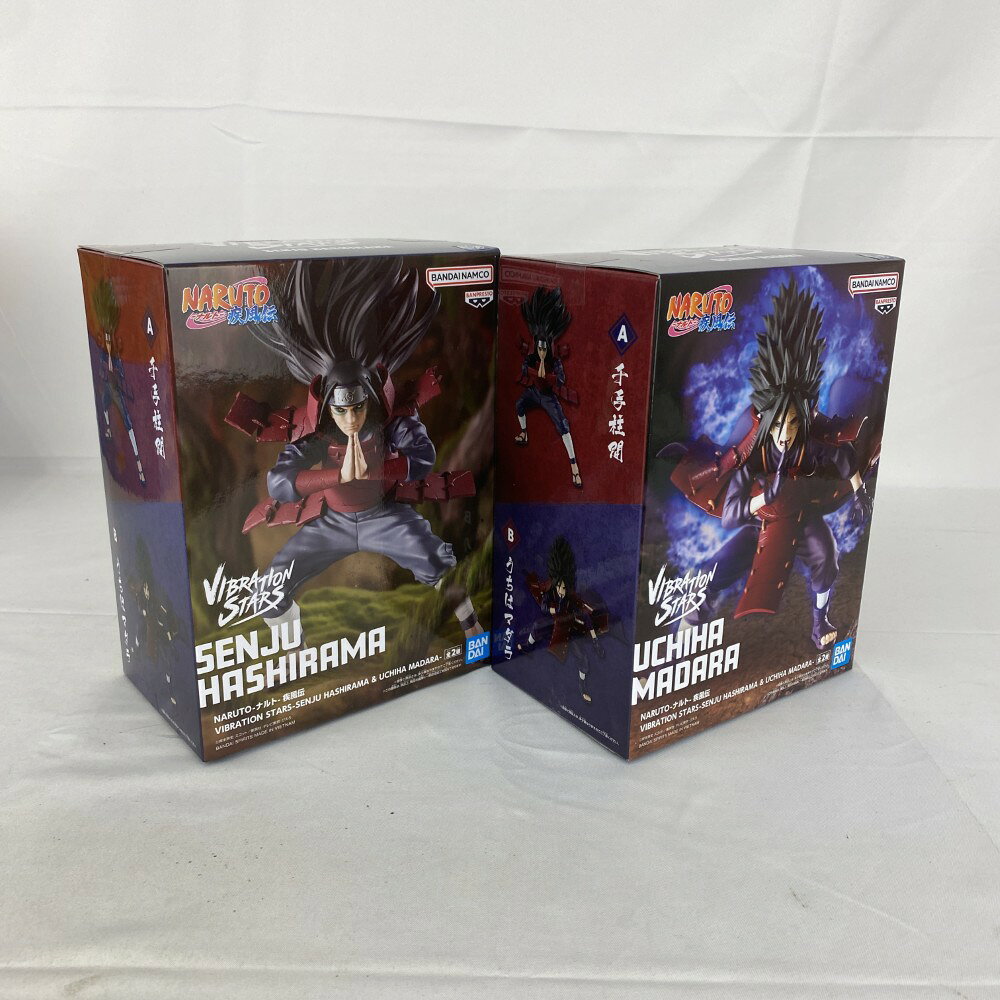 【中古】【未開封】【セット】NARUTO-ナルト- 疾風伝 VIBRATION STARS-SENJU HASHIRAMA ＆ UCHIHA MADARA- 2点＜フィギュア＞（代引き不可）6541