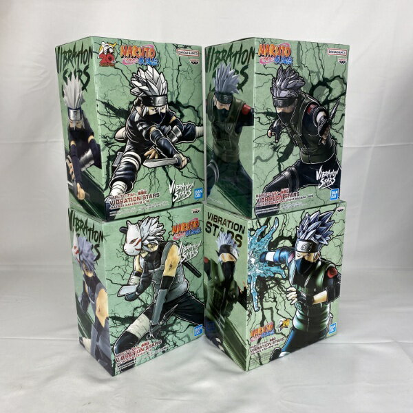 【中古】【未開封】【セット】NARUTO-ナルト- 疾風伝 はたけカカシ VIBRATION STARS 4点＜フィギュア＞（代引き不可）6541