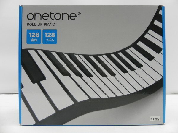 【ご注意】※店頭との併売商品となりますので店頭での販売があった場合キャンセルさせていただきます ※代金引換不可の商品となりますので代金引換で購入いただいた場合キャンセルさせていただきます。 ※商品の発送は取扱店舗より発送させていただきます。 ※複数の商品をご購入いただいた場合、取扱店舗が違うのでそれぞれの店舗より発送になる場合がございます。 ■商品説明 商品名【未使用品】OTRP-61 one tone ロールアップピアノ メーカーキョーリツ／キョーリツ 商品説明鍵盤数： 61トーン数： 128リズム： 128デモソング： 6出力： 3Wサイズ： 1,010(W) × 230(D) × 30(H)mm重量： 約1,170gバッテリー： 3.7V 1,100mA充電時間： 約3時間駆動時間： 約5〜6時間サスティンペダル対応 付属品写真をご参照ください。 ランクA 状態未使用品となります。店頭併売品となりますので、売り切れの際はご容赦ください。 JANコード4534853063142