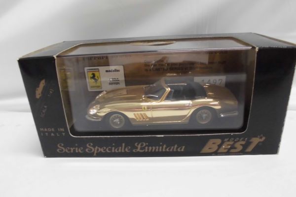 【中古】ベストモデル-フェラーリ - 275 GTB/4 スパイダー 1965＜コレクターズアイテム＞（代引き不可）6597