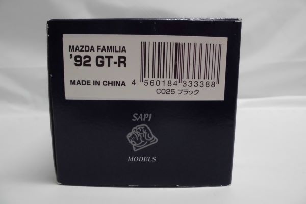 【中古】1/43スケール　92　マツダ　ファミリア　GT- R　CO25　ブラック＜コレクターズアイテム＞（代引き不可）6597 3