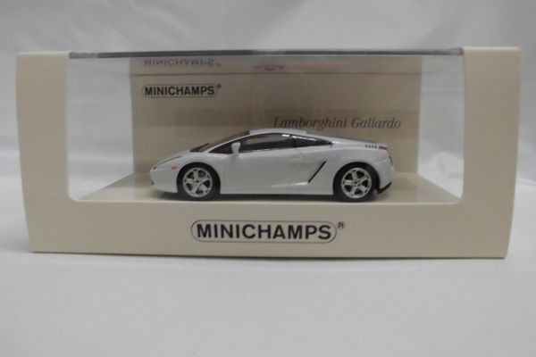 【中古】MINICHAMPS 1/43 Lamborghini Gallardo 2007 Linea Bianco No.8＜コレクターズアイテム＞（代引き不可）6597