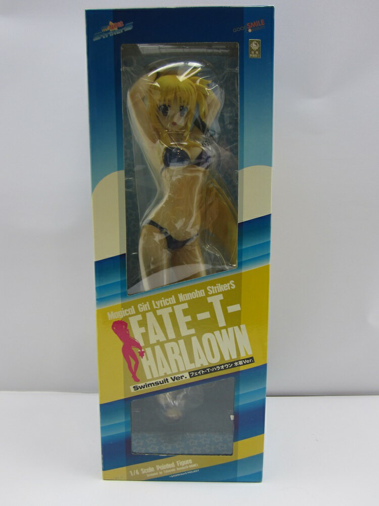 【中古】【未使用】フェイト・T・ハラオウン 水着Ver. 「魔法少女リリカルなのはStrikerS」 1/4 PVC塗装済み完成品＜フィギュア＞（代引き不可）6587