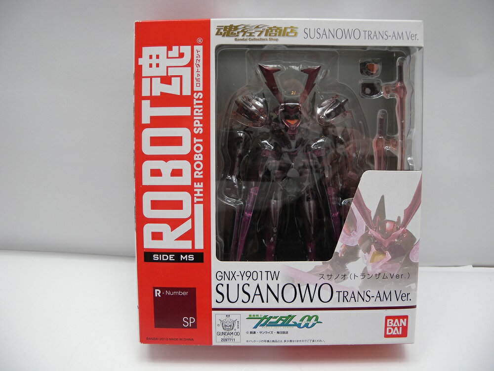 【中古】【開封品】ROBOT魂＜SIDE MS＞ GNX-Y901 TW スサノオ(トランザムVer.) 「機動戦士ガンダム00(ダブルオー)」 魂ウェブ商店限定＜フィギュア＞（代引き不可）6587