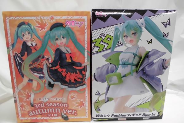 【中古】【未開封品】初音ミク　フィギュア　3rd season autumn ver 初音ミク　Fashion フィギュア　スポーティー　2体セット＜フィギュア＞（代引き不可）6597