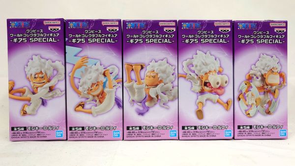 ★エントリーでポイント10倍★【中古】【未開封】全5種セット 「ワンピース」 ワールドコレクタブルフィギュア-ギア5 SPECIAL-＜フィギュア＞（代引き不可）6573
