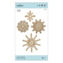 S5-379/スペルバインダーズ/ダイ（抜型）/Shapeabilities Yuletide Snowflakes Etched Dies A Charming Christmas Collection by Becca Feeken クリスマスの季節 スノーフレイク 雪の結晶 1