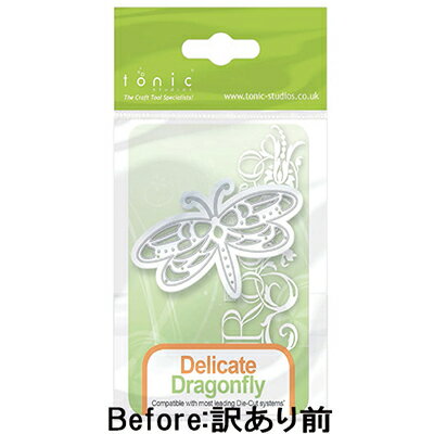 ★お値引き価格 450円　→ 320円 訳あり理由：台紙が付かない為。（商品自体に問題はございません）数量限定です ●商品説明 イギリスのブランド、トニック・スタジオのダイ。繊細なレース模様や洗練されたデザインが人気です。■サイズ：72 x42 mm■対応マシン：【W001】ワンダーカッツ、【W002】エボリューション、【W004】大型メロディ、【W005】中型メロディ、【PL-001】プラチナム、【PE-100】プラチナム6 など■メーカー：tonic studios（トニック・スタジオ）■重要■こちらの商品でカットしたパーツをオークションやWEB上で販売することは禁止させていただきます。※注意事項：・各マシン・ダイの仕様は若干異なる場合があります。・ご使用の場合は厚み調整が必要となる場合があります。・素材によっては抜けづらい場合があります。特に革や布などはカットし辛いので、ご心配な方はスタッフまでお問い合わせ下さい。関連ワード：スクラップブッキング,クラフト,ペーパークラフト,DIY,アルバム作り,カード作り,コラージュ,ハンドメイド,手作り,オリジナル,アルバム大使,スタンプアドバイザー,ATCカード,カリグラフィー,パーチメントクラフト,クラフトパンチ,スタンプ,クリアスタンプ,スタンプアート,レジン,ポーセラーツ,カットワーク,カットマシン,カッティングマシン,カッティングシステムワンダーハウス