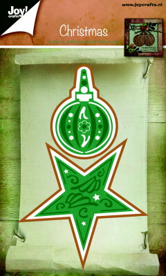 6002-2044/ジョイ・クラフツ/ダイ（抜型）/Christmas ball Christmas star クリスマス オーナメント