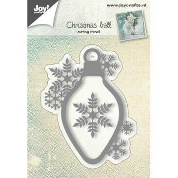 6002-0681/ジョイ・クラフツ/ダイ（抜型）/Christmasbal with snowflake クリスマス オーナメント 雪の結晶 スノーフレーク