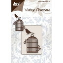 6003-0034/ジョイ・クラフツ/スポンジダイ(抜型)/Bird cage and bird 鳥かごと小鳥(注意:白いスポンジ部分は剥がさずご使用下さい)