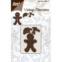 6003-0076/ジョイ・クラフツ/スポンジダイ(抜型)/Gingerbread man ジンジャーブレッド ジンジャーマン クッキー(注意:白いスポンジ部分...