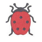 Q2070-KS1008/クイックカッツ/ダイ（抜型）/2×2 Double Die/ladybug てんとう虫（注意：白いスポンジ部分は剥がさずご使用下さい）