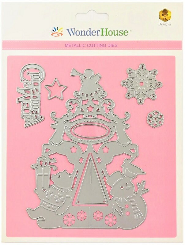 198/ワンダーハウス/ダイ（抜型）/ クリスマスツリー　5枚セット