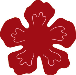 N42-052/ワンダーハウス/ダイ（抜型）/flower 花 ハイビスカス