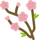 N42-141/ワンダーハウス/ダイ(抜型)/peach blossom 桃の花 枝 木