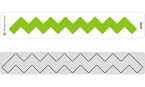 17-016_4-6016/ワンダーハウス/スポンジダイ（抜型）/rick-rack ジグザグ ミニボーダー（注意：白いスポンジ部分は剥がさずご使用下さい）