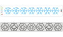 N17-040/ワンダーハウス/ダイ（抜型）/snowflake 雪 結晶 ミニボーダー
