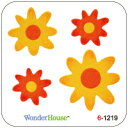 57-007_6-1207/ワンダーハウス/スポンジダイ(抜型)/flowers 花 セット(注意:白いスポンジ部分は剥がさずご使用下さい)