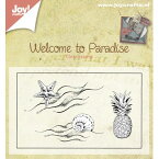 6410-0397/ジョイ・クラフツ/クリアスタンプ/Welcome to paradise - pineapple + schell