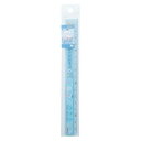 ちいかわ 17cm定規 ブルー:検定柄