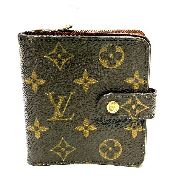 ルイヴィトン Louis Vuitton モノグラム コンパクトジップ M61667 2つ折り財布 ユニセックス 送料無料 【中古】【あす楽】