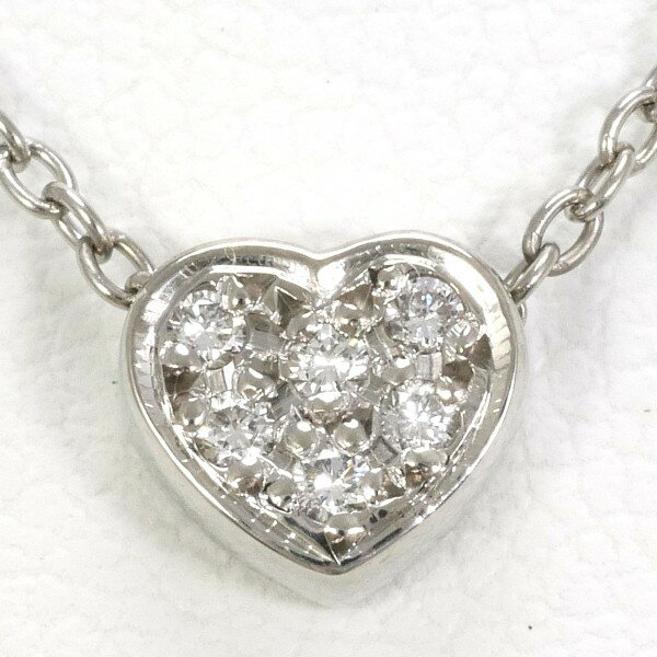 スタージュエリー K18WG ネックレス ダイヤ 0.04 総重量約2.1g 約41cm ジュエリー 中古 送料無料 新品同様 【中古】【あす楽】 ギフトラッピング無料