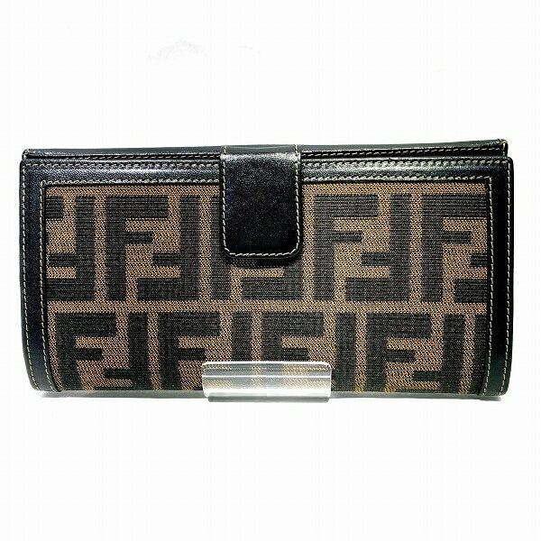 フェンディ FENDI ズッカ柄 2804-01339・079 長財布 2つ折り財布 レディース 送料無料 【中古】【あす楽】