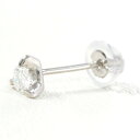 PT900 プラチナ ピアス(片耳) ダイヤ 0.10 総重量約0.2g 中古ジュエリー ★送料無料★【新品同様】【中古】【あす楽】 ギフトラッピング無料(4)