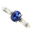 K18 18金 WG ホワイトゴールド リング 指輪 12.5号 サファイア 1.17 ダイヤ カード鑑別書 総重量約3.4g ジュエリー 中古 送料無料 新品同様 【中古】【あす楽】 ギフトラッピング無料(4)