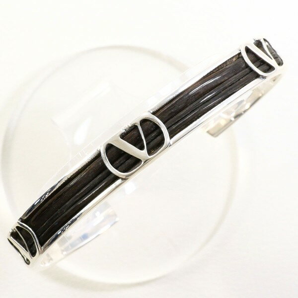 ヴァレンティノ シルバー 合金 バングル 総重量約15.6g 約16cm ジュエリー 中古 送料無料 新品同様 【中古】 ギフトラッピング無料