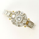 PT900 プラチナ K18YG リング 指輪 8.5号 ダイヤ 0.75 カード鑑別書 総重量約5.3g ジュエリー 中古 送料無料 新品同様 【中古】【あす楽】 ギフトラッピング無料(4)