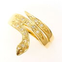 K18 18金 YG イエローゴールド リング 指輪 14.5号 ダイヤ 0.10 総重量約3.4g ジュエリー 中古 送料無料 新品同様 【中古】 ギフトラッピング無料