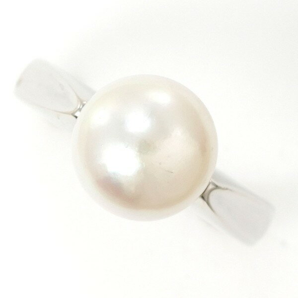 PT900 プラチナ リング 指輪 12号 パール(真珠) 約9.5mm 総重量約8.0g ジュエリー 中古 送料無料 新品同様 【中古】【あす楽】 ギフトラッピング無料