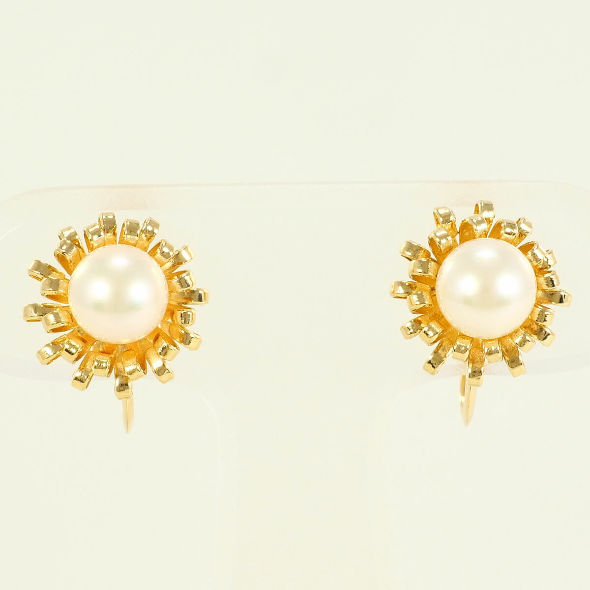 K18YG イヤリング パール 総重量約3.0g ジュエリー 送料無料 新品同様 【中古】 ギフトラッピング無料(4)