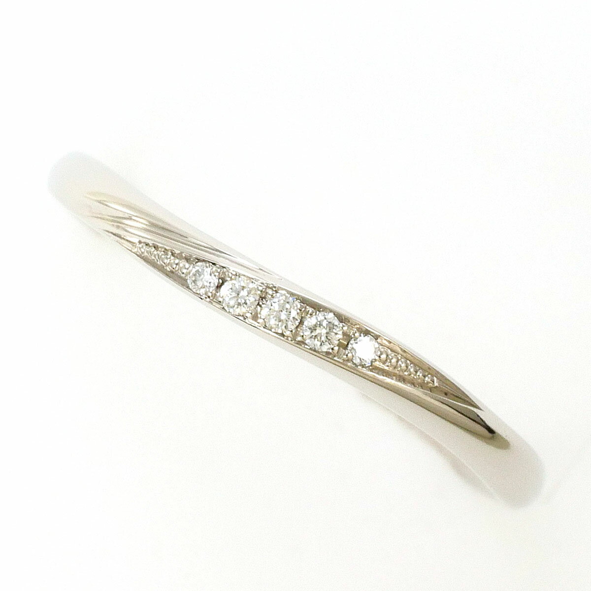 PT900/プラチナ リング・指輪 10号 ダイヤ 0.03ct 総重量約1.7g ジュエリー 送料無料 新品同様 【中古】 ギフトラッピング無料