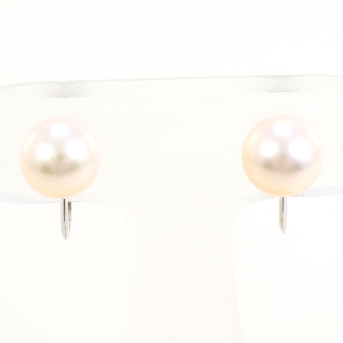 PT850/プラチナ イヤリング パール 総重量約2.8g ジュエリー 送料無料 新品同様 【中古】 ギフトラッピング無料