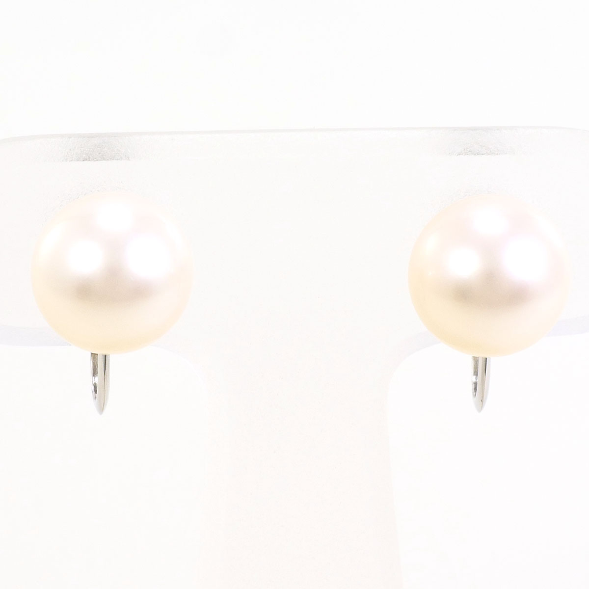 PT850/プラチナ イヤリング パール 総重量約3.5g ジュエリー 送料無料 新品同様 【中古】 ギフトラッピング無料