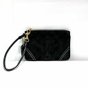 コーチ COACH シグネチャー ミニポーチ バッグ ハンドバッグ レディース 送料無料 【中古】【あす楽】