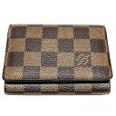 ルイヴィトン Louis Vuitton ダミエ アンヴェロップ カードケース N62920 名刺入れ ユニセックス 小物 送料無料 【中古】【あす楽】