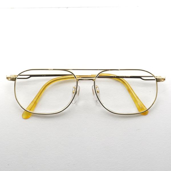K18YG メガネ 眼鏡 レンズ度付き 総重量約42.9g 送料無料 【中古】【あす楽】